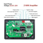 پخش کننده MP3 PLAYER پنلی بلوتوثی دارای آمپلی فایر 2X40W مدل KH-G018 - Image 9