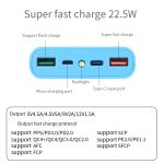کیس پاوربانک KA4 فست شارژ QC با دو ورودی Micro - Type-C و دو خروجی USB - Image 7