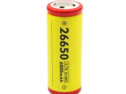 باتری لیتیوم یون 3.7v سایز 26650 6000mAh