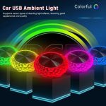 اتمسفر لایت خودرو USB LED آبی - Image 5