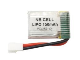 باتری لیتیوم پلیمر 3.7v ظرفیت 150mAh مارک NB کد 250112