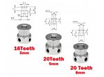 پولی 16 دندانه GT2 شفت 5mm مخصوص پرینتر سه بعدی - Image 7