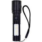 چراغ قوه پلیسی زوم دار با چراغ بغل LED سفید+قرمز - Image 3