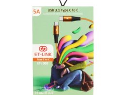 کابل شارژر Type-C به Type-C طول یک متر مارک ET-LINK