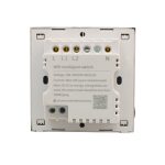 کلید دو پل هوشمند پیانویی TUYA مشکی با قابلیت کنترل از طریق WiFi مدل DH-313 - Image 2
