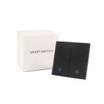 کلید دو پل هوشمند پیانویی TUYA مشکی با قابلیت کنترل از طریق WiFi مدل DH-313 - Image 3
