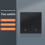 کلید دو پل هوشمند پیانویی TUYA مشکی با قابلیت کنترل از طریق WiFi مدل DH-313 - Image 7