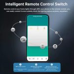 کلید سه پل هوشمند پیانویی TUYA سفید با قابلیت کنترل از طریق WiFi مدل DH-313 - Image 5