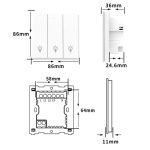 کلید سه پل هوشمند پیانویی TUYA سفید با قابلیت کنترل از طریق WiFi مدل DH-313 - Image 8