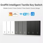 کلید سه پل هوشمند پیانویی TUYA سفید با قابلیت کنترل از طریق WiFi مدل DH-313 - Image 10