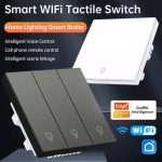 کلید سه پل هوشمند پیانویی TUYA مشکی با قابلیت کنترل از طریق WiFi مدل DH-313 - Image 10