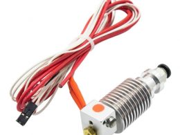 Hotend پرینتر سه بعدی E3D V5 دارای رابط پنوماتیک با نازل 0.4mm