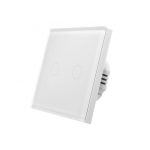 کلید دو پل هوشمند لمسی TUYA مشکی با قابلیت کنترل از طریق WiFi و RF - Image 2