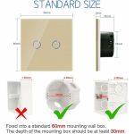 کلید چهار پل هوشمند لمسی TUYA سفید با قابلیت کنترل از طریق WiFi و RF - Image 6
