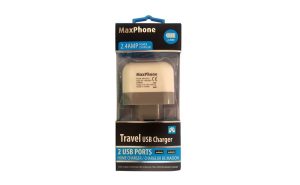 آداپتور 5 ولت 2.4A با دو خروجی USB مارک Maxphone مدل MX-C010 - Image 2