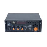 آمپلی فایر بلوتوثی دوبل 600RMS استریو با دو ورودی میکروفن مدل BT-296 - Image 3