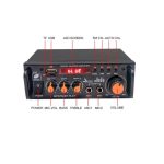آمپلی فایر بلوتوثی دوبل 600RMS استریو با دو ورودی میکروفن مدل BT-296 - Image 7