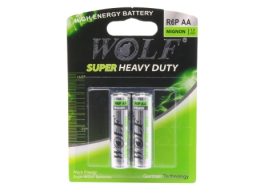 باتری قلمی SUPER HEAVY DUTY دوتایی مارک WOLF