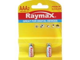 باتری نیم قلمی آلکالاین دوتایی مارک Raymax