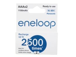 باتری نیم قلمی eneloop قابل شارژ 1100mAh دوتایی مارک Panasonic