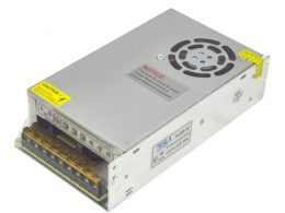 تغذیه سوئیچینگ فلزی 12 ولت 20 آمپر 12v-20A فن دار مارک TESLA