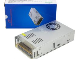 تغذیه سوئیچینگ فلزی 12 ولت 30 آمپر 12v-30A فن دار مارک LT