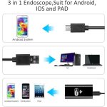 دوربین آندوسکوپی WIFI سافت وایر 2 مگاپیکسل لنز 8mm کابل 3.5 متر ارتباط USB - Image 5