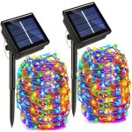 ریسه LED مفتولی باغچه‌ای RGB دارای پنل خورشیدی - Image 2
