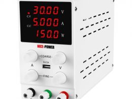 منبع تغذیه دیجیتال 0 تا 30 ولت 5 آمپر NICE-POWER مدل SPS305