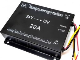 کانورتر برق خودرو 24V To 12V 20A