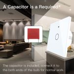 کلید تک پل هوشمند لمسی TUYA مشکی با قابلیت کنترل از طریق WiFi و RF - Image 9