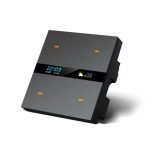 کلید چهار پل هوشمند TUYA مشکی دارای نمایشگر با ارتباط ZigBee مدل M8 PRO