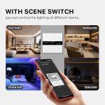 کلید چهار پل هوشمند TUYA مشکی دارای نمایشگر با ارتباط ZigBee مدل M8 PRO - Image 3