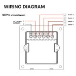 کلید چهار پل هوشمند TUYA مشکی دارای نمایشگر با ارتباط ZigBee مدل M8 PRO - Image 4