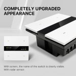 کلید چهار پل هوشمند TUYA مشکی دارای نمایشگر با ارتباط ZigBee مدل M8 PRO - Image 8
