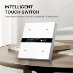 کلید چهار پل هوشمند TUYA مشکی دارای نمایشگر با ارتباط ZigBee مدل M8 PRO - Image 9