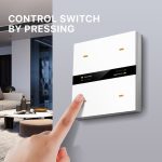 کلید چهار پل هوشمند TUYA مشکی دارای نمایشگر با ارتباط ZigBee مدل M8 PRO - Image 11