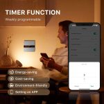 کلید چهار پل هوشمند TUYA مشکی دارای نمایشگر با ارتباط ZigBee مدل M8 PRO - Image 12