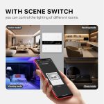 کلید چهار پل هوشمند TUYA مشکی دارای نمایشگر با ارتباط ZigBee مدل M8 PRO - Image 14