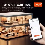 کلید چهار پل هوشمند TUYA مشکی دارای نمایشگر با ارتباط ZigBee مدل M8 PRO - Image 16