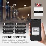 کلید چهار پل هوشمند TUYA مشکی دارای نمایشگر با ارتباط ZigBee مدل M8 PRO - Image 18