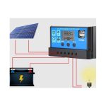 کنترلر دیجیتال شارژ خورشیدی 24-12 ولت 10 آمپر دارای LCD مدل Solar-Pro - Image 6