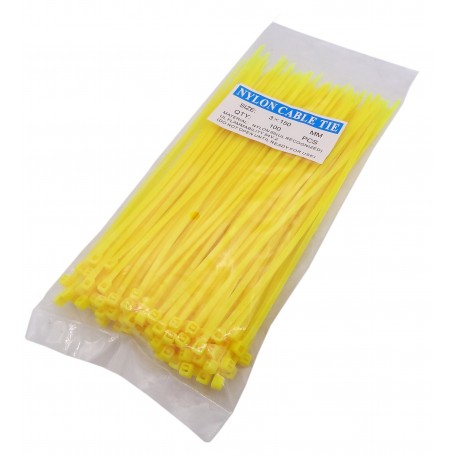 بست کمری زرد، سایز 3x150 میلی‌متر، بسته 100 عددی