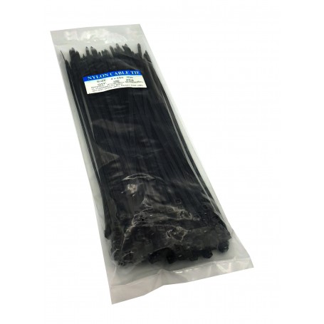 بست کمری مشکی 4x250mm بسته 100 عددی