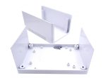 جعبه برد پلاستیکی دو تکه تهویه دار سفید سایز 160x100x80mm - Image 2