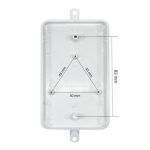 جعبه برد پلاستیکی سفید پیچ خور مدل BMW-D سایز 115x70x45mm - Image 3
