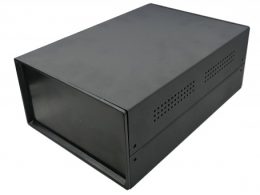 جعبه فلزی با پنل پلاستیکی سایز 200x180x100mm