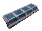 جعبه قطعات چهارخانه قرمز آذران سایز 300x110x60mm - Image 2