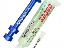 خمیر فلاکس حرفه ای 10cc سرنگی Mechanic مدل SD360 به همراه پوشر فلزی