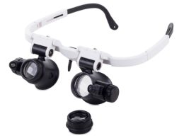 ذره بین عینکی دوچشمی 2 لنز 8X و 23X مدل 9892H-1